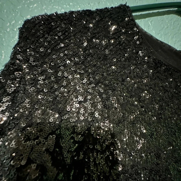 Alice + Olivia sequined black Dress size S - Picture 6 of 10